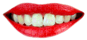Gif animé bouche smake